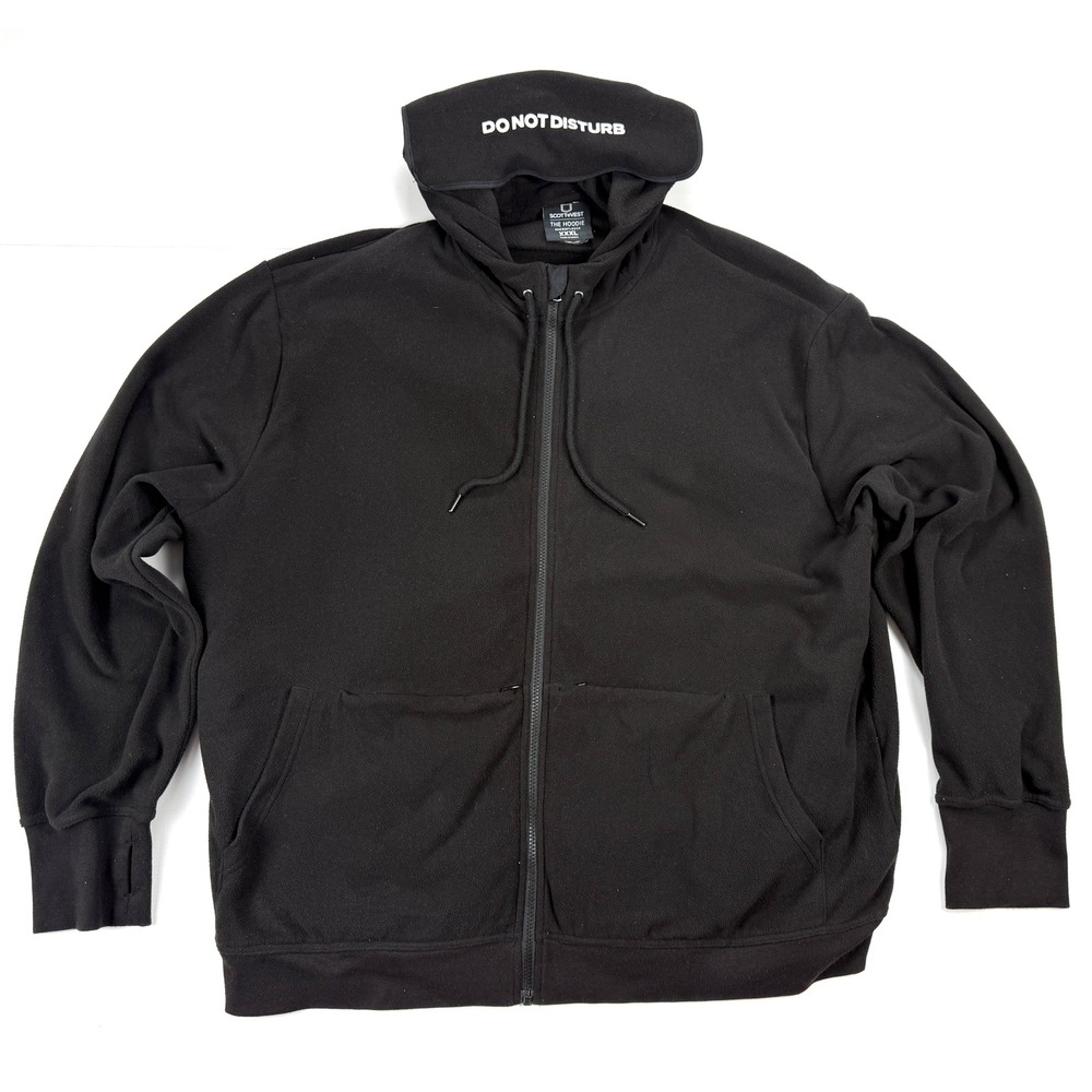 SCOTTeVEST The Hoodie Microfleece Mens XXXL Black Pocket Travel Jacket #1964